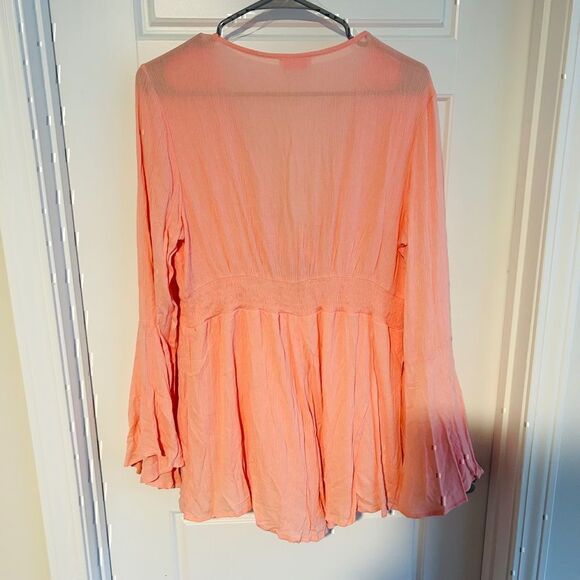 Pink Lily Boutique Romper - Coral/Salmon color - Picture 4 of 4